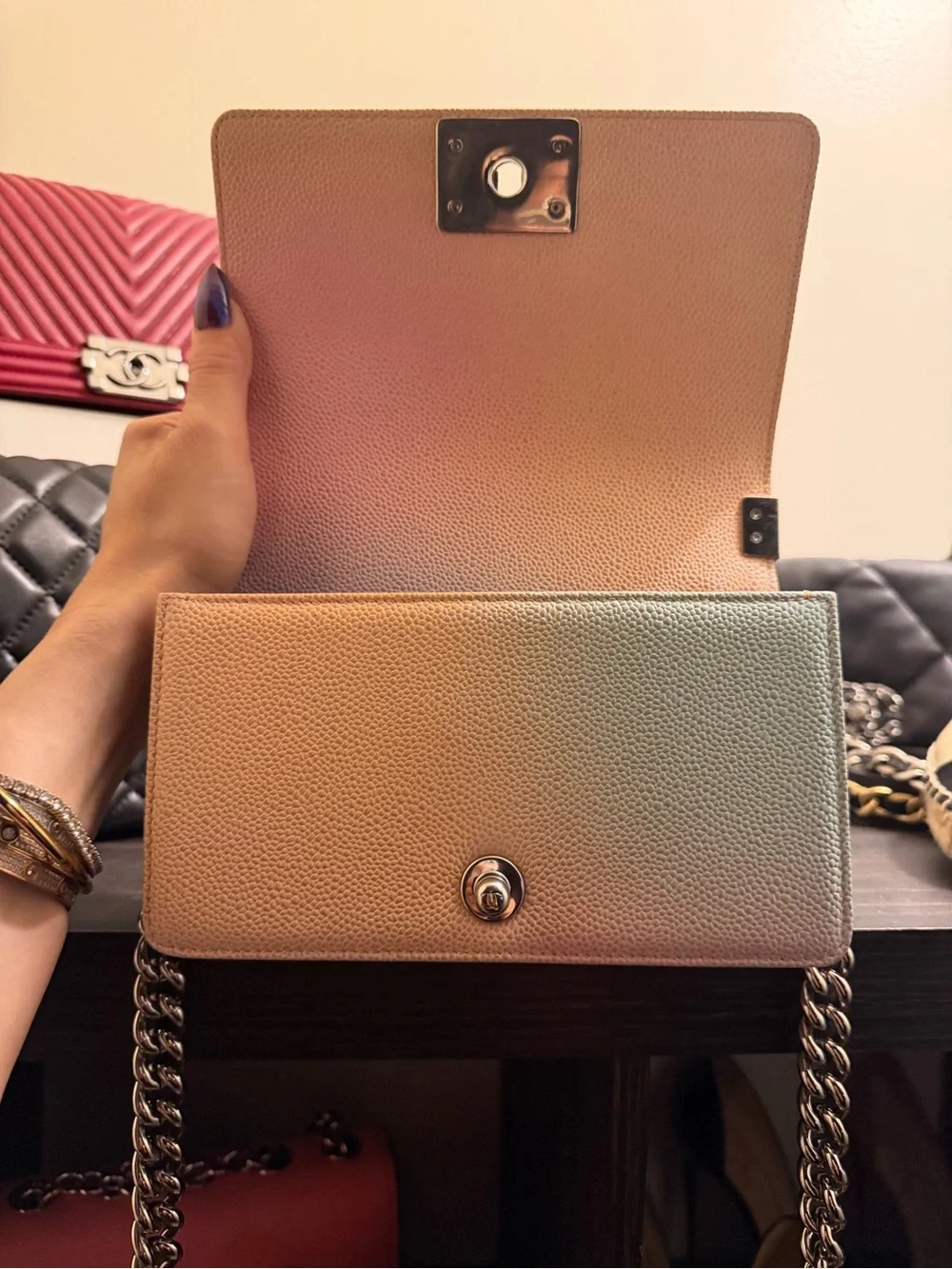 Authentic Chanel Mini π Boy Bag π - Picture 9 of 15